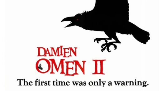 Damien: Omen II (1978) movie poster Text reads, "The first time was only a warning"