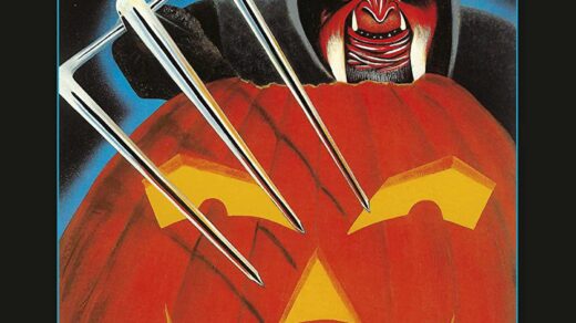 Hack-O-Lantern (1988) movie poster Text reads, "The power is in the blood"